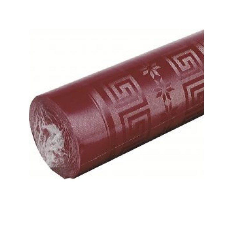 Tischrolle Damast bordeaux - 1,20m x 50m